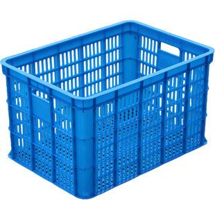 大塑料筐长方形加厚快递框子工厂用胶框胶箱蔬菜框收纳箱子周转箱