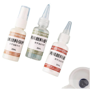 DIY数字油画丙烯颜料调和剂丙烯颜料保护剂丙烯缓干剂绘画套装