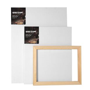 定制大师级中细纹雨露麻油画布框丙烯油画内框定做纯亚麻油画框