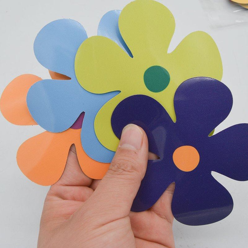 CT058-060 磁性卡通太阳花 花朵冰箱贴PVC自吸软磁汽车装饰贴