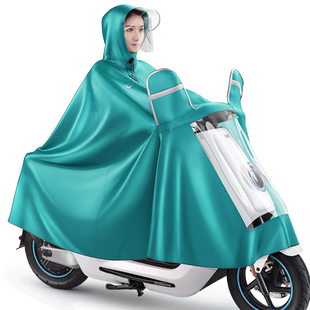 天堂雨衣电动车摩托长款全身防暴雨男女款双人雨披电瓶车2人加大