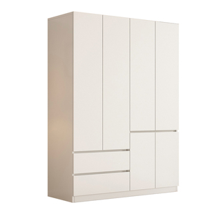 实木生态板衣柜卧室家用儿童现代简约2025爆款免拉手出租房用衣橱