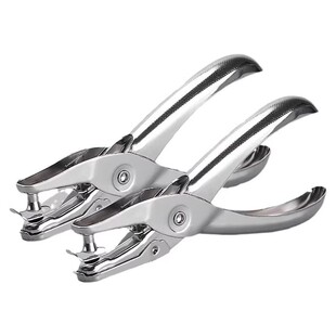 新打孔器DIY热缩片手工打孔机明信片卡纸配件手握式打洞器手握单孔活页学生办公手动圆孔