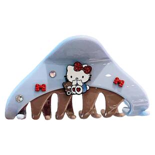 2025新潮新款少女可爱凯蒂猫中号抓夹精致时尚气质盘发夹抓夹头饰