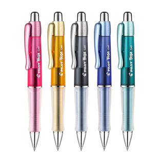 百乐官方旗舰店Pilot日本Vega软握胶中性笔签字笔BL-415V练字啫喱笔按动式0.7mm水笔