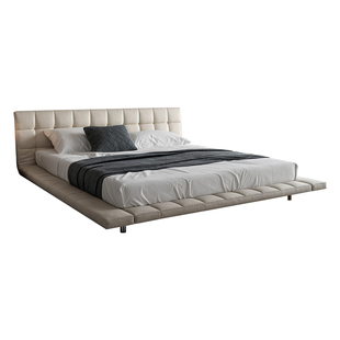 JORDON意式极简床主卧奶油风ONDA昂达床真皮现代简约轻奢高端大气