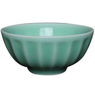 瓯江龙泉青瓷饭碗餐具套装米饭碗中式碗牡丹系列家用小汤碗单个