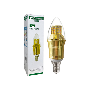 雷士照明led尖泡节能e14小螺口家用水晶灯吊灯光源高亮灯泡