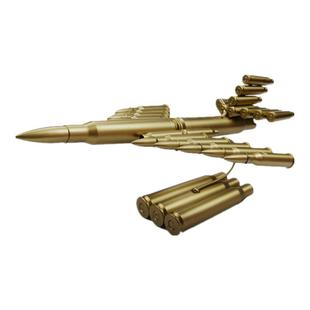 纯金属子弹壳工艺品飞机模型铁艺战斗机个性军人家居装饰品小摆件
