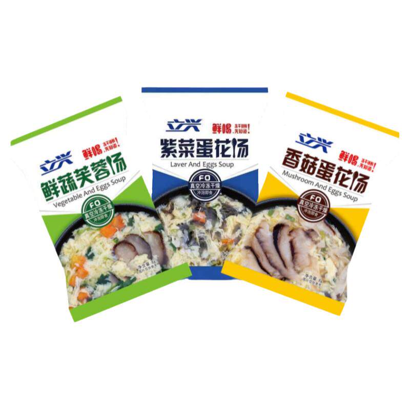 立兴蔬菜蛋花汤紫菜香菇味速溶汤