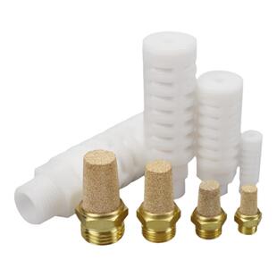 气动全铜消声器长/平头BSL消声排气接头塑料消音器PAL01/02/03/04