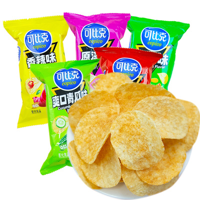 可比克薯片独立小包装番茄味