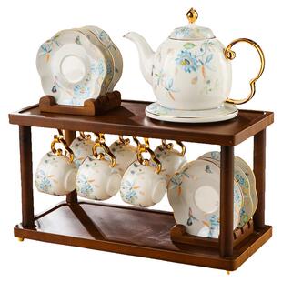 新中式陶瓷茶具套装家用2026新款高档咖啡杯下午茶茶杯茶壶礼盒装