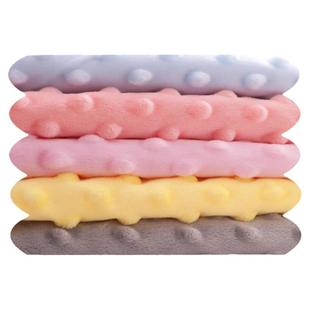 宽幅豆豆绒布料安抚毯床品婴儿a类diy手工儿童宝宝毛短珊瑚绒面料