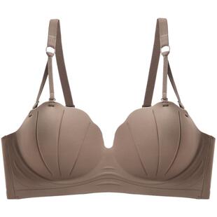 聚拢芭比内衣女小胸聚拢显大收副乳防下垂秋冬季无痕贝壳杯文胸罩