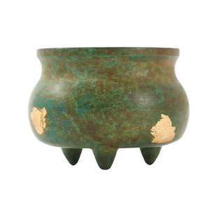 迷你小香炉家用供奉铜香炉纯铜线香底座香插盘香托檀香香薰炉摆件