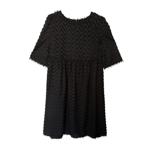 2026年春装新款大码女装胖mm宽松显瘦遮肚睫毛波浪a字连衣裙200斤