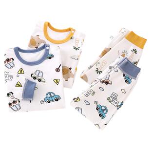 宝宝秋衣秋裤纯棉a类儿童内衣套装保暖男童婴儿全棉女童睡衣打底