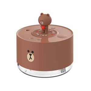 line布朗熊音乐盒加湿器办公室桌面大雾量香薰公仔蓝牙音箱礼物女