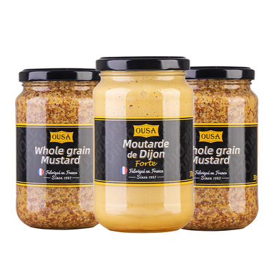 欧萨整粒芥末籽酱大藏黄芥末酱