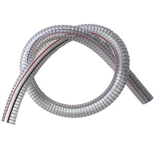 PVC透明钢丝软管抽水管油泵抽油耐油酸碱抗冻无味耐压真空吸料管