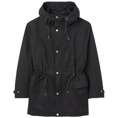 SANDRO休闲连帽黑色外套夹克