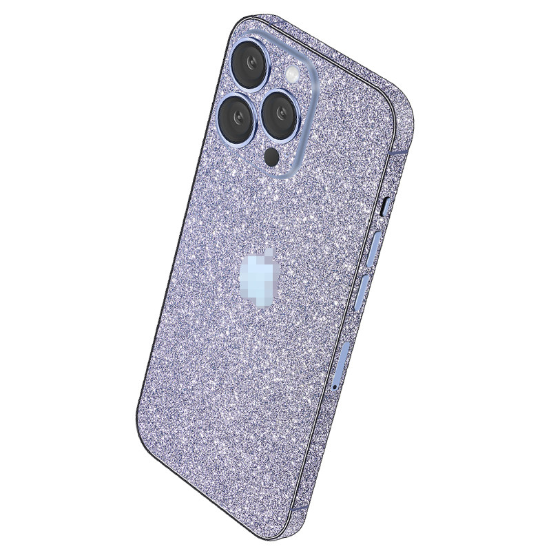 苹果17闪钻手机贴纸适用iPhone14Pro磨砂后膜13背膜全包边12闪粉镜头彩膜16改色膜xsmax后壳保护膜15背