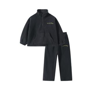 植木 儿童套装2026春季新款中大童运动卫衣裤子套装男童套装童装