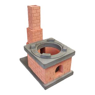 迷你小厨房真煮套装儿童过家真实版做饭厨具全套网红升级烟筒灶台