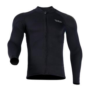 2mm成人潜水服男分体上衣长袖加厚潜水衣女防寒保暖浮潜衣冲浪服