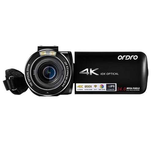 欧达AC7高清4K数码DV会议VLOG拍照摄像10倍光变1200倍数码变焦