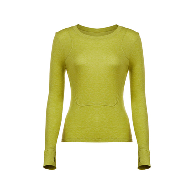 早秋蚕丝微透几何恒温打底衫女