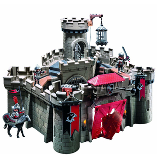 德国playmobil摩比世界骑士狮子城堡6000骑士城堡6001鹰儿童益智