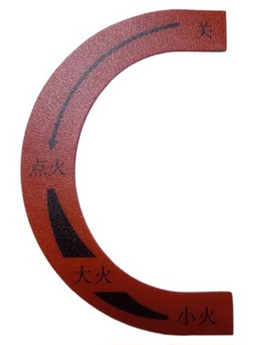 防水耐高温大小火点火开关标签
