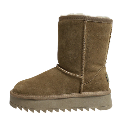 防滑真皮全羊毛雪地靴女2025新款