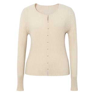 伊芙丽outlets店高智圆领山羊绒混纺套头打底衫上衣春秋内搭女