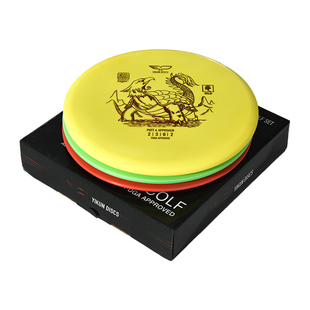 YikunDiscs翼鲲飞盘Disc Golf初学者套装 高尔夫掷远推进敲杆PDGA