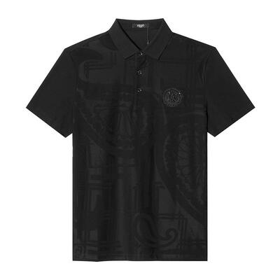 LIUJO男装夏季商务提花polo衫