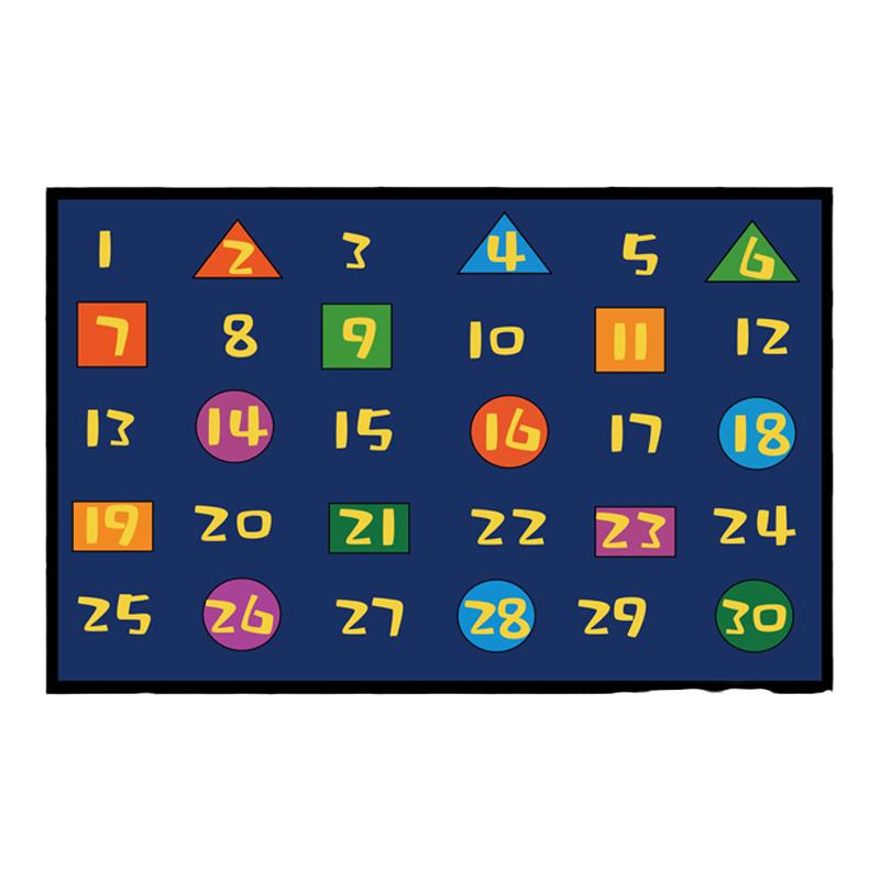 幼儿园阅读区数字字母早教启蒙教学地毯早教儿童游戏地毯防滑水洗