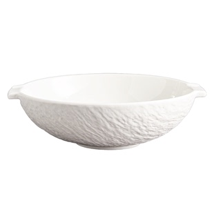 岩石纹双耳陶瓷碗家用大号汤碗芝士沙拉碗创意大号毛血旺汤盆商用