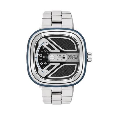 【自营】SEVENFRIDAY七个星期五手表自动机械钢带男表女表M1B/01M