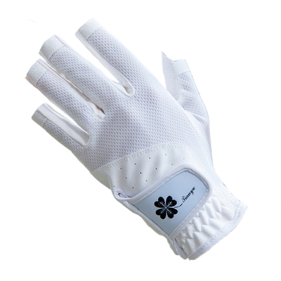 高尔夫球手套美甲露指透气排汗