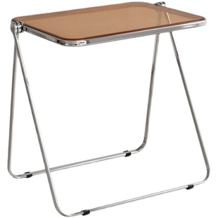 亚克力折叠桌透明网红ins风卧室阳台桌椅组合现代简约家用便携桌