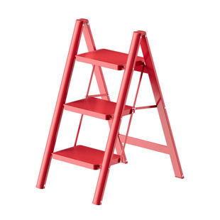 日本乔迁梯子家用步步高升红色折叠梯乔迁之喜红梯子新居搬家楼梯