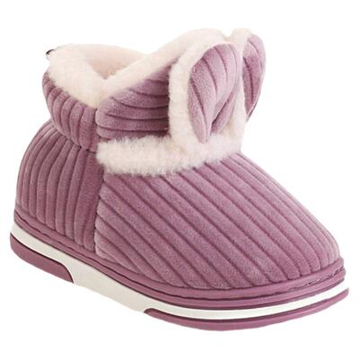 冬季包跟加厚保暖防滑儿童棉拖鞋