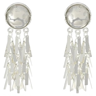 【papi酱同款】松影月映系列松短款流苏耳钉气质小众耳饰女