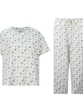 礼寤LIWU春夏纯棉印花家居服女士