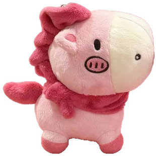 马年吉祥物2026新款玩偶挂件本命年小马元素礼物公仔毛绒玩具车挂