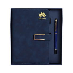 商务笔记本会议办公笔记本子封面刻字软皮记录本定做内页工作礼品记事本公司宣传本子笔礼盒套装定制可印LOGO