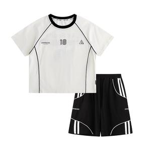 小象汉姆童装男童夏天套装儿童凉感短袖2026夏装新款男孩篮球服薄